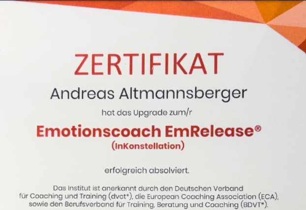 Zertifikat: Emotionscoach (EmRelease)